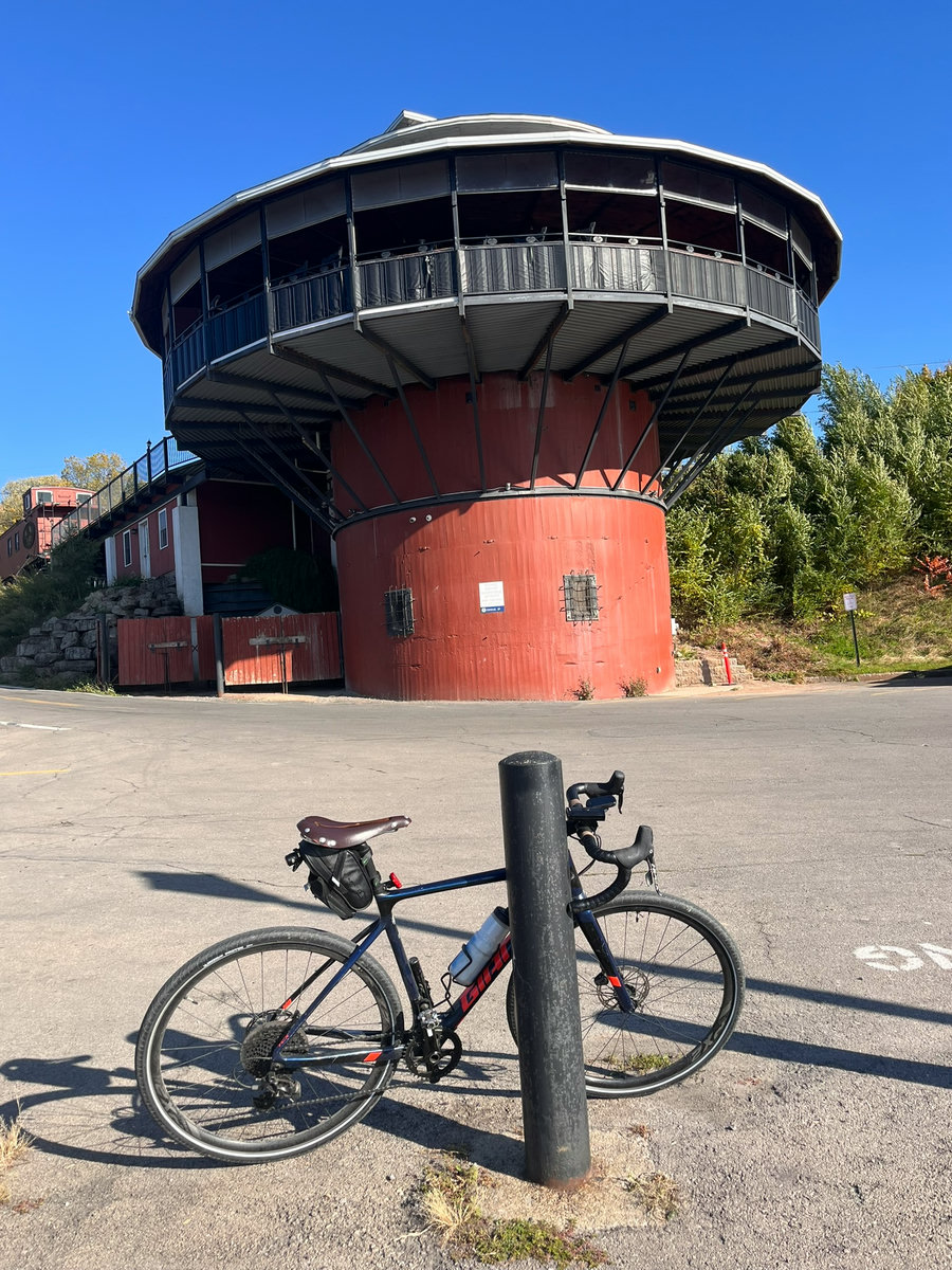 Bike stop at Fort Erie