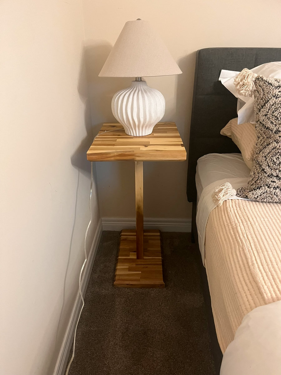 Bedside table — left side