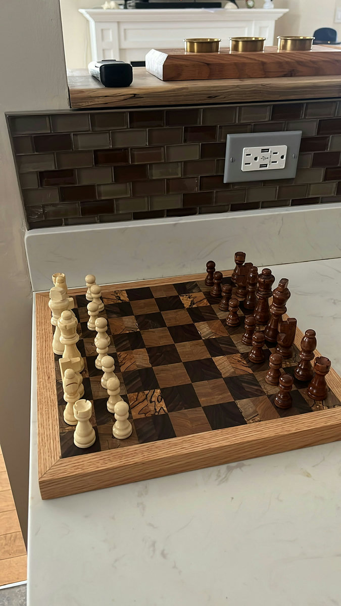 Chess board — top view